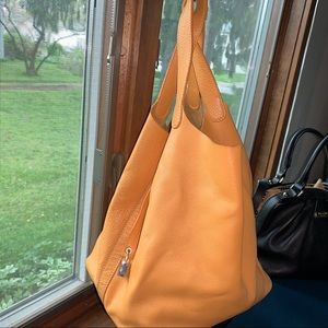 Pulicati Goldenrod Mustard Yellow tote handbag